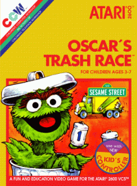 Oscar's Trash Race Atari 2600 US box art